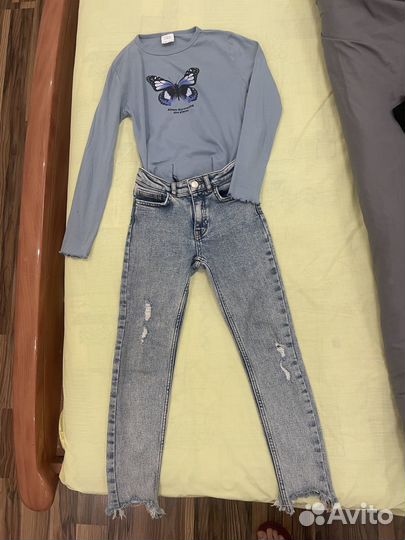 Комбинезон, Zara джинсы, футболка