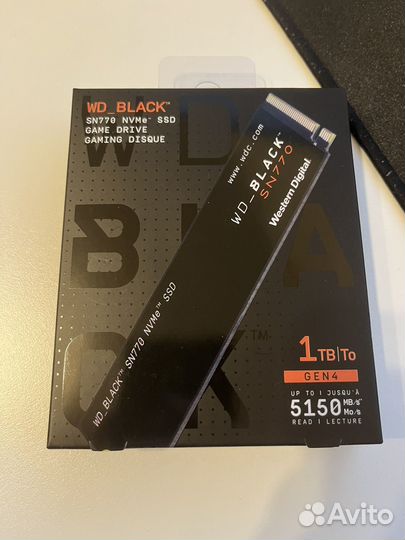 Ssd m2 nvme 1tb wd black sn770