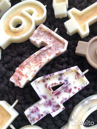 Натуральные Свечи цифры на торт