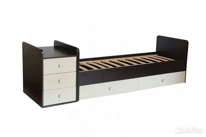 Детская кроватка трансформер с комодом