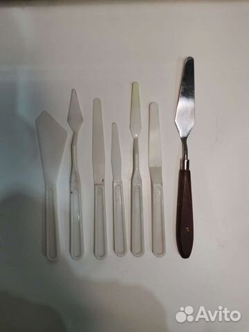 Набор мастихинов из пластика + металлический