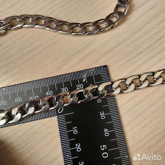 Цепь металлическая никель 67 см