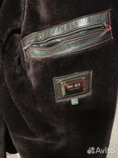 Кожаная куртка зимняя