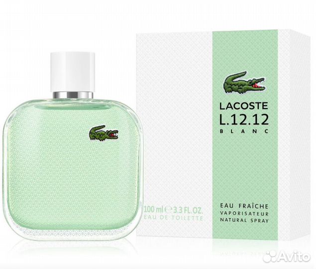 Lacoste L.12.12 Blanc Eau Fraiche 100 ml