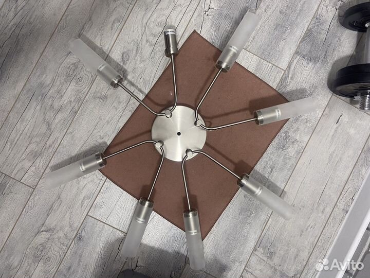 Люстра немецкая со стеклянными плафонами