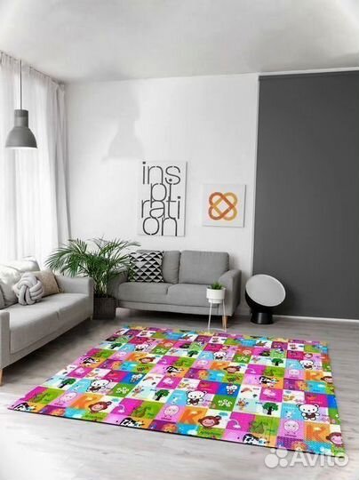 Детский коврик для ползания новый (заводской брак)