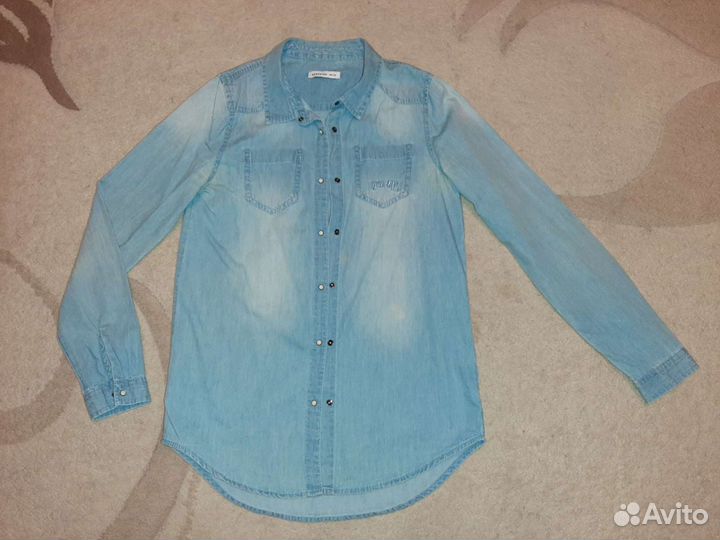 Джинсовая рубашка Reserved 146 р-р