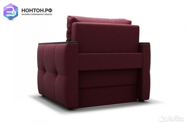 Кресло еврокнижка Инсайд бордовое
