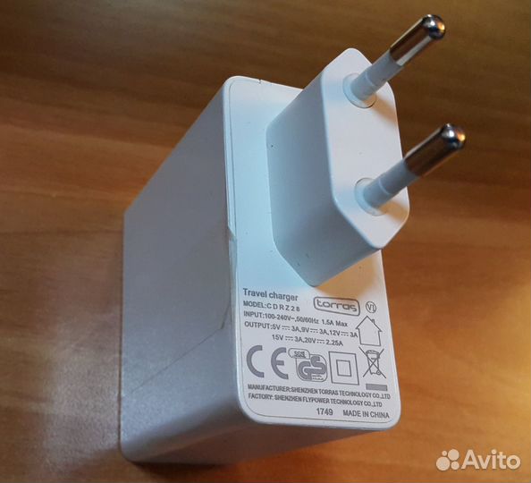 Евро-Зарядка USB type C Xiaomi Mi Air и не только