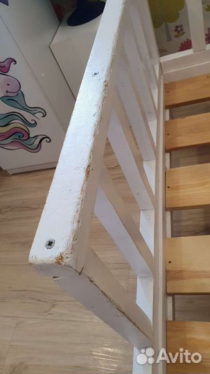 Б/у кровать с матрасом 80 на 160