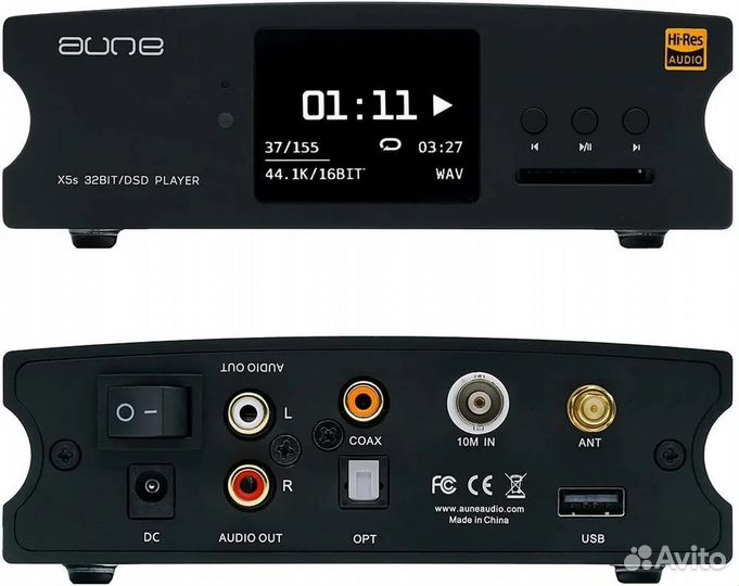 Цифровой аудиоплеер aune x5s 8th BT