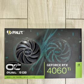 Видеокарта Palit RTX4060 Ti Dual OC 8GB Новая