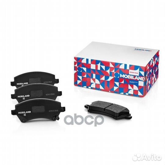 Колодки тормозные дисковые перед 429103560