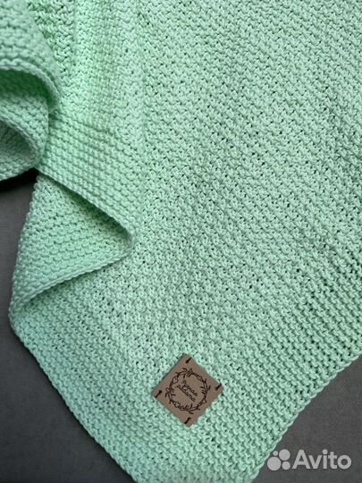 Плед детский вязаный (ручная работа)