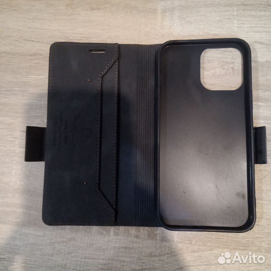 Чехол на iPhone 13 pro max кожаный