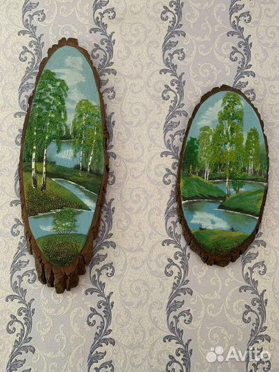 Картина на срубе