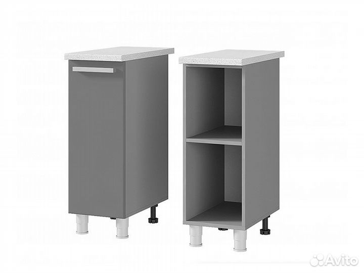 Кухня Титан тумба 3Р1 корпус белый фасад 3 Р1 тит