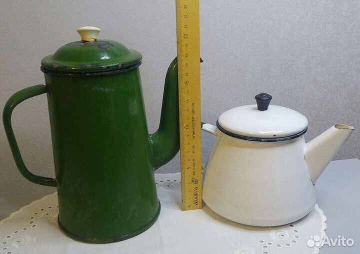 Кофейник эмалированный СССР