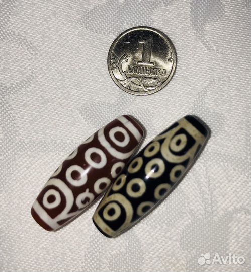 Тибетская бусина Дзи 21 глаз