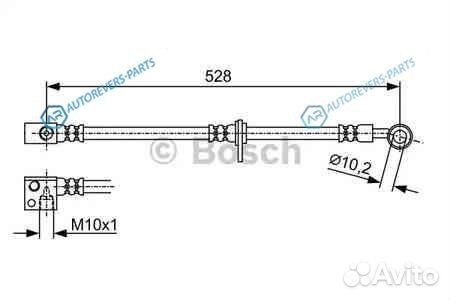 1 987 481 975 Шланг тормозной перед лев