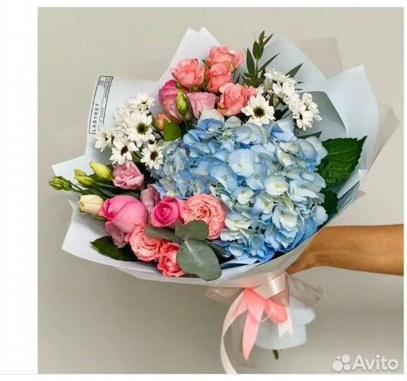 Цветы гортензия в букете Пермь