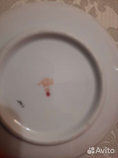 Чашка, блюдце ломоносовский фарфоровый завод