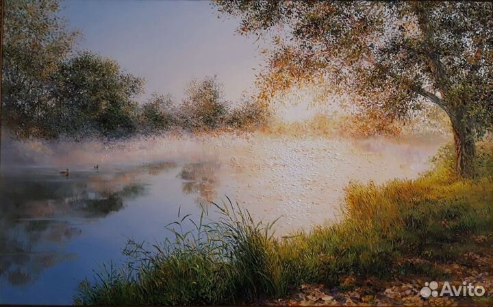 Картина маслом на холсте пейзаж 50*80