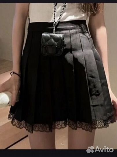 Юбка с кружевом