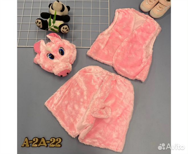 Новогодние костюмы заяц/волк/поросенок/гном/бетмен