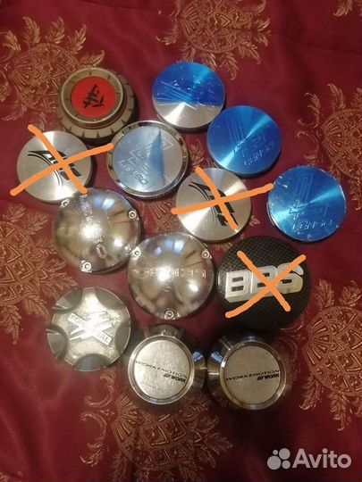 Заглушки дисков Lenso, Work, Fondmetall и др