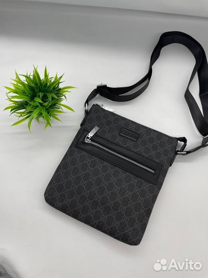 Сумка gucci мужская + кепка в подарок