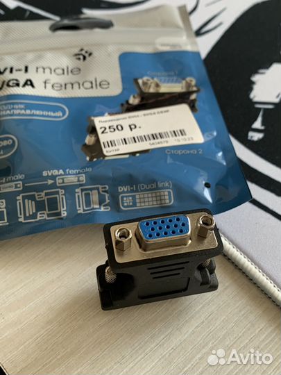 Переходник dvi-i vga/svga