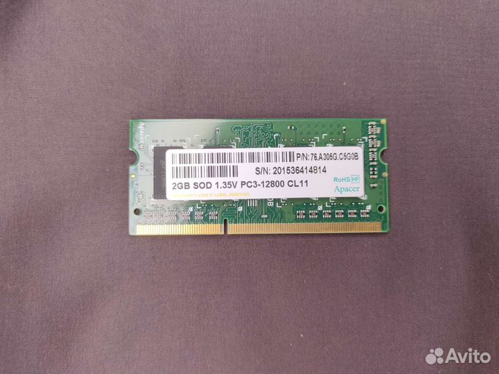 Оперативная память Apacer sodimm DDR3