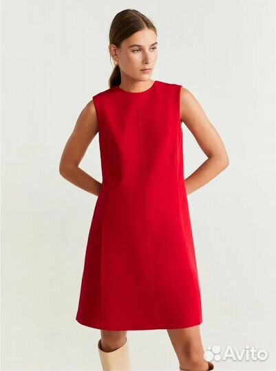 Красное платье р. 44 Mango
