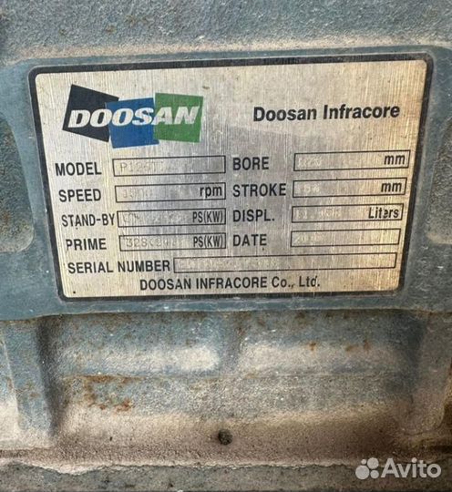 Дизельный генератор doosan P 126TI