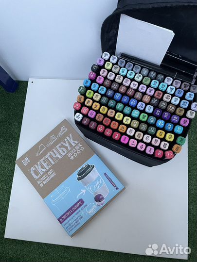 Новый набор маркеров для скетчинга+скетчбук