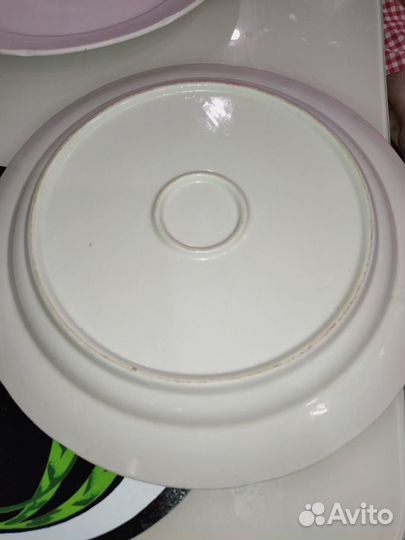 Блюдо гигантское винтажное