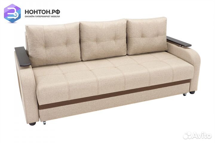 Диван еврокнижка Севилья бежевый