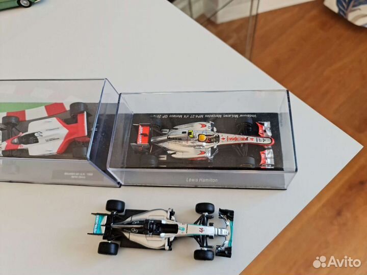 Формула 1 авто 1 43 Hamilton, Senna, Schumacher
