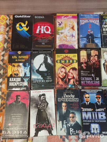 VHS видеокассеты фильмы 24 шт
