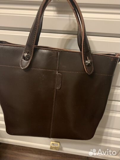 Сумка кожа коричневая