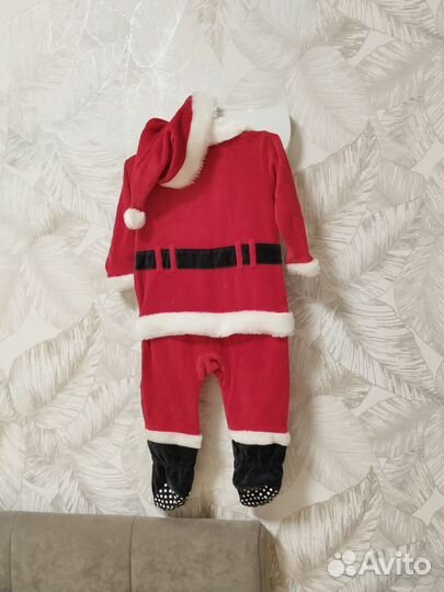 Новогодний костюм санты mothercare