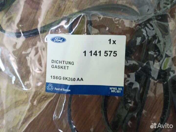 Прокладки клапанной крышки форд фокус 1,6