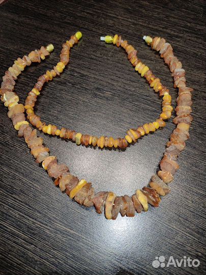 Янтарные украшения бусы серьги