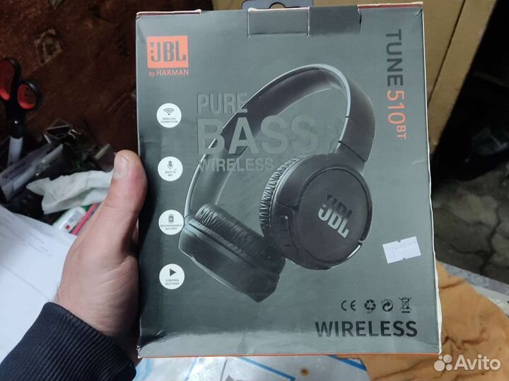 Беспроводные наушники jbl tune 510 bt