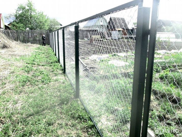 Заборы из сетки рабица со склада новые