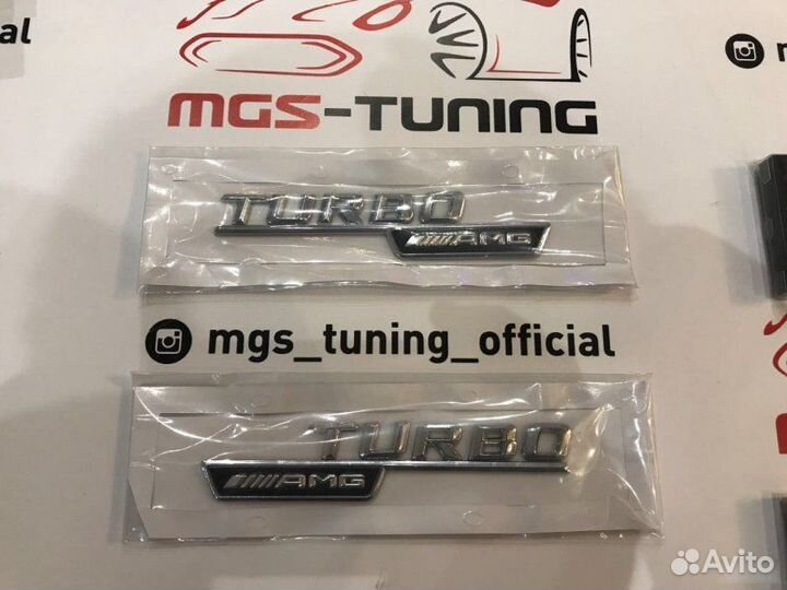 Шильдик на Mercedes turbo AMG