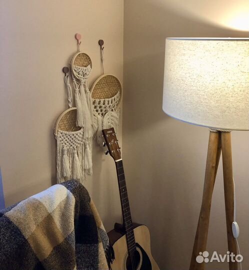 Макраме панно ловец снов декор настенный