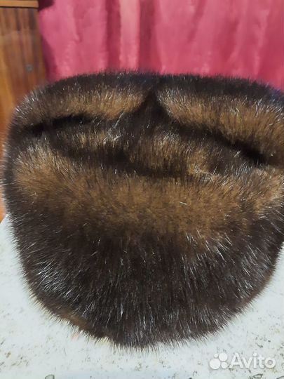 Шапка зимняя мужская, норковая