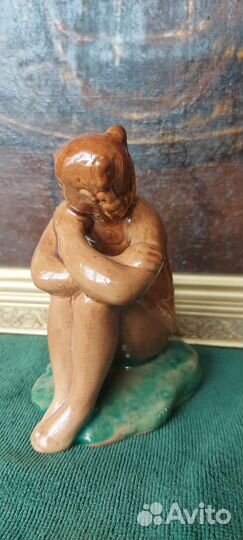 Купальщица в купальнике Гжель СССР